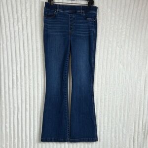 SPANX indigo boot cut trouser pull on jeans size XL Tall
